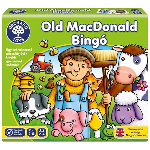 Orchard Toys Old MacDonald bingó társasjáték (HU071) Orchard Toys Old MacDonald bingó társasjáték (HU071)