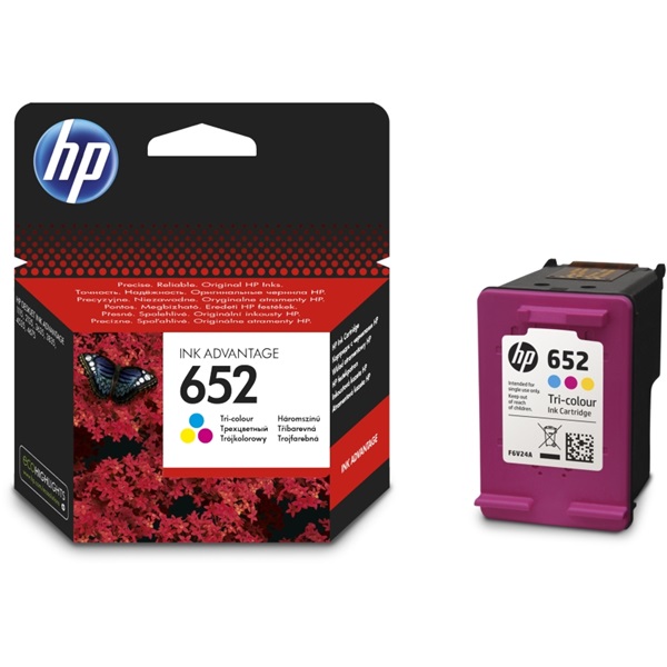 HP 652 háromszínű tintapatron (F6V24AE) HP 652 háromszínű tintapatron (F6V24AE)