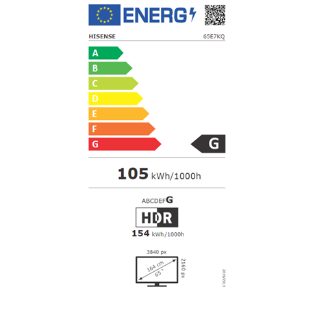 Hisense 65E7KQ UHD SMART LED TV