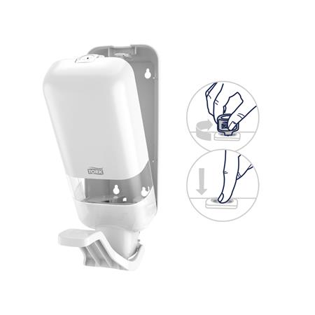 TORK Könyökkaros Folyékony szappan és kézfertőtlenítő adagoló S4 rendszer  Fehér