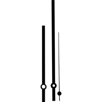 Óramutató készlet, alumínium, fekete, sliccelt, 100X140X100 mm, Standard Óramutató készlet, alumínium, fekete, sliccelt, 100X140X100 mm, Standard