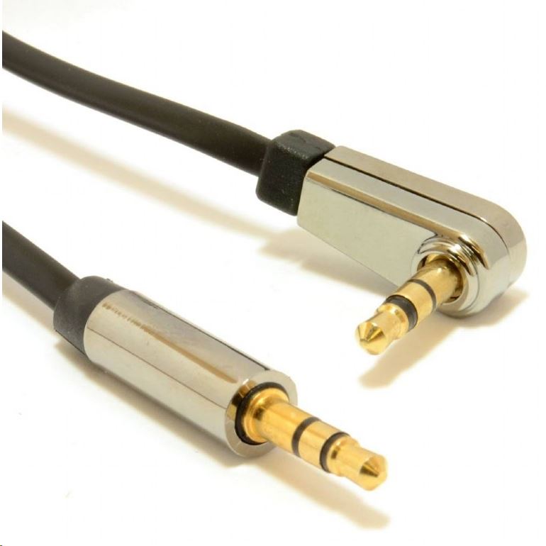 Gembird Cablexpert 3.5 mm sztereo audio kábel, jobb szög, 1.8m (CCAP-444L-6) Gembird Cablexpert 3.5 mm sztereo audio kábel, jobb szög, 1.8m (CCAP-444L-6)