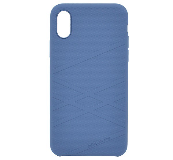 NILLKIN FLEX szilikon telefonvédő (gumírozott, csíkos) KÉK [Apple iPhone XS 5.8]