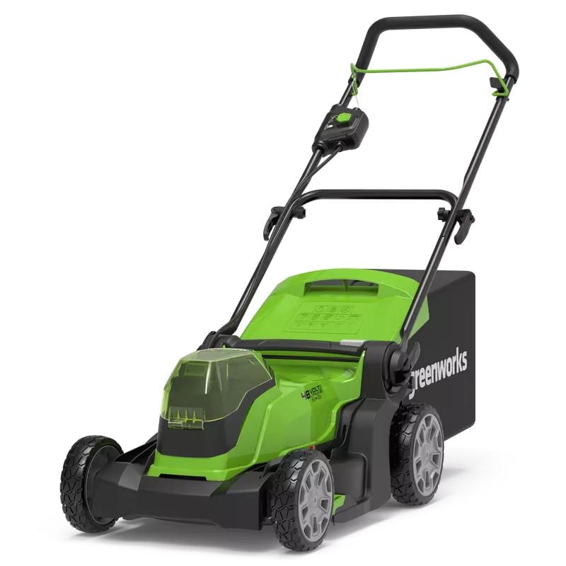 Greenworks G24X2LM41 akkumulátoros fűnyíró, 2x24V, 41 cm, akku és töltő nélkül (2512607-GW)