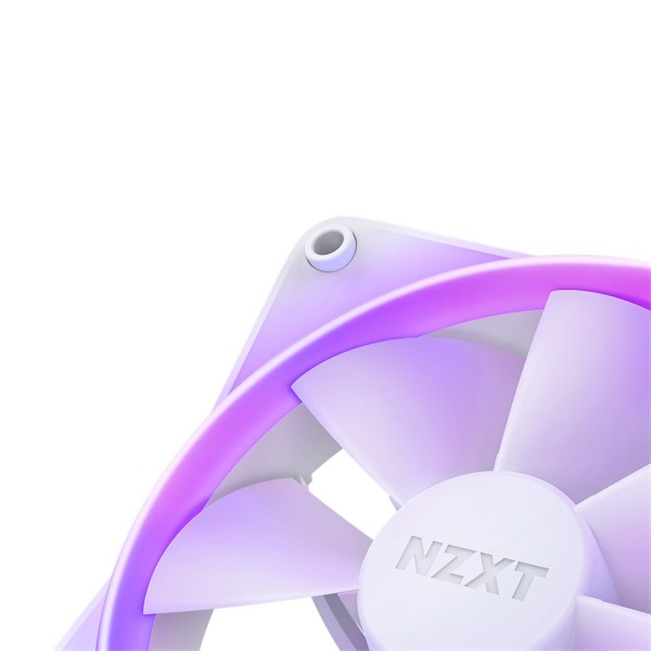 NZXT 120 mm Aer RGB 3 Triple fehér hűtőventilátor NZXT 120 mm Aer RGB 3 Triple fehér hűtőventilátor