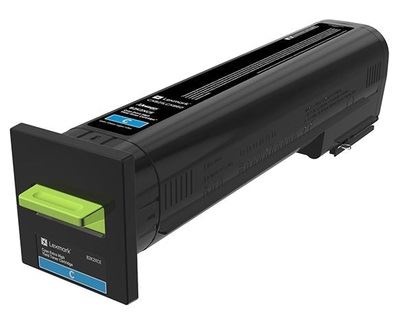 Lexmark CX825, CX860 különlegesen nagy kapacitású tonerkazetta ciánkék (22K) (82K2XCE) Lexmark CX825, CX860 különlegesen nagy kapacitású tonerkazetta ciánkék (22K) (82K2XCE)