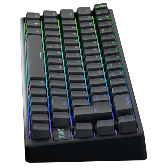  AVAX GM01 65% RGB mechanikus vezetékes billentyűzet Outemu barna switch