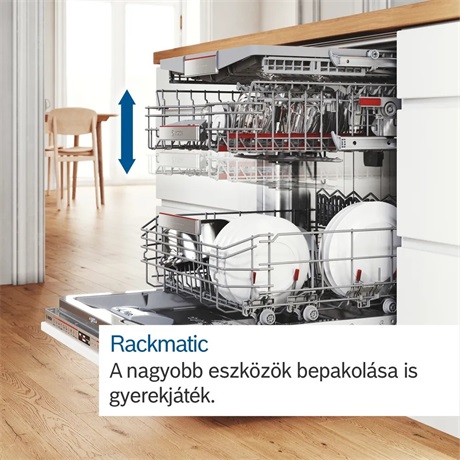 Bosch SMI6ECS10E Beépíthető 14 terítékes mosogatógép Fehér - A energiaosztály