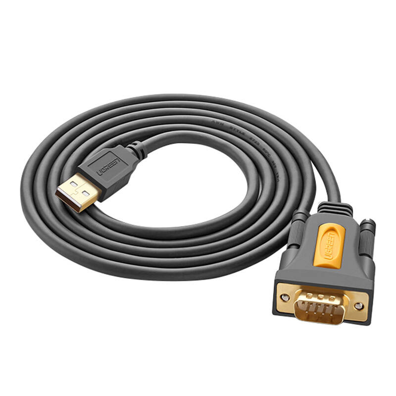 USB to DB9 RS-232 cable Ugreen CR104, 2m (black)