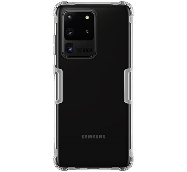 NILLKIN NATURE szilikon telefonvédő (közepesen ütésálló, légpárnás sarok, 0.6 mm, ultravékony) ÁTLÁTSZÓ [Samsung Galaxy S20 Ultra 5G ...