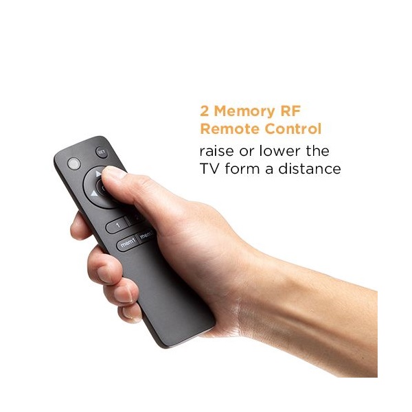 Equip 650631  55"-100" álló dönthető állítható magasság  gurulós motoros Max.:120kg Fekete TV állvány  