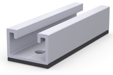 Aerocompact TS08 trapézlemez párhuzamos rövid sín 80 mm Aerocompact TS08 trapézlemez párhuzamos rövid sín 80 mm
