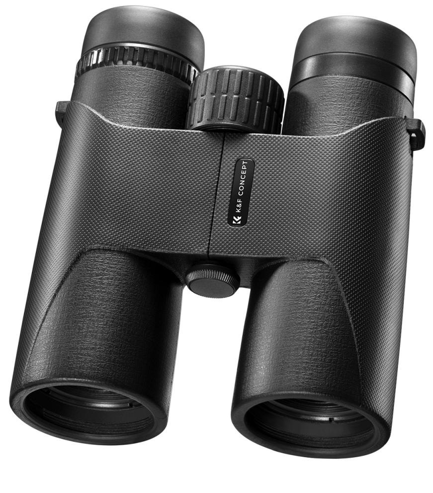 K&F Concept 10x42 HD távcső, BAK4, állvány adapterrel, fekete