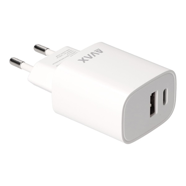Avax CH320 Speedy USB/Type-C 20W fehér hálózati adapter Avax CH320 Speedy USB/Type-C 20W fehér hálózati adapter