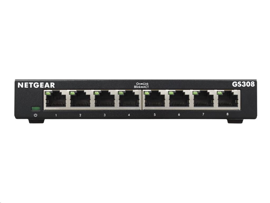 Netgear GS308-300PES 1000Mbps 8 portos switch Netgear GS308-300PES 1000Mbps 8 portos switch