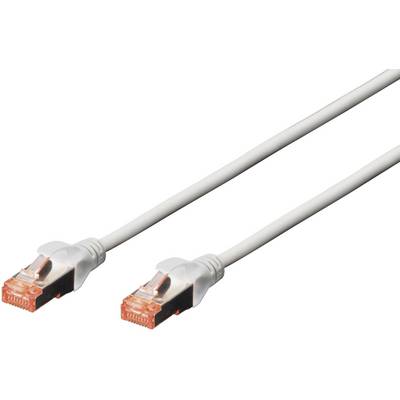 RJ45 Hálózat Csatlakozókábel CAT 6 S/FTP 5.00 m Szürke Halogénmentes, sodort érpár, Védővel, Lángálló Digitus RJ45 Hálózat Csatlakozókábel CAT 6 S/FTP 5.00 m Szürke Halogénmentes, sodort érpár, Védővel, Lángálló Digitus