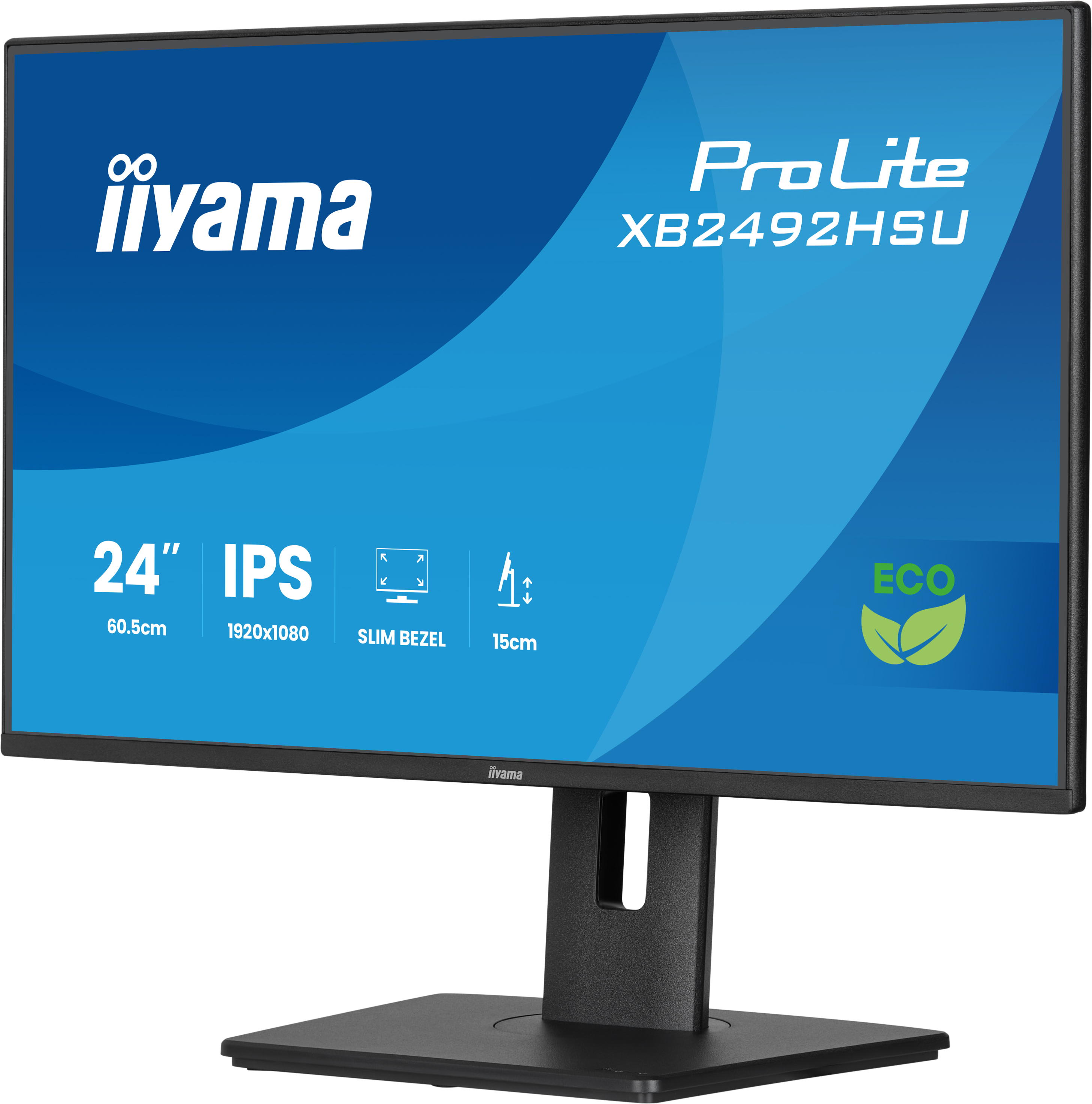 iiyama 24" ProLite XB2492HSU-B1 IPS LED Monitor - 1920x1080, Full HD, 120Hz, 3ms, Hangszóró, Fekete