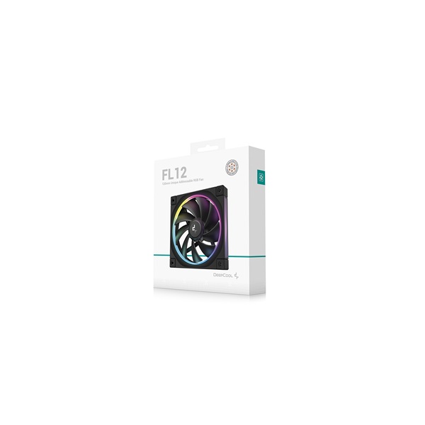 DeepCool 12cm  FL12 32dB max.93,44 m3/h  3pin csatlakozó  PWM Cooler 
