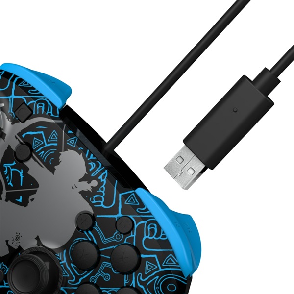 PDP Nintendo Switch/OLED Rematch Zelda Sheikah Shoot Glow In The Dark vezetékes kontroller
