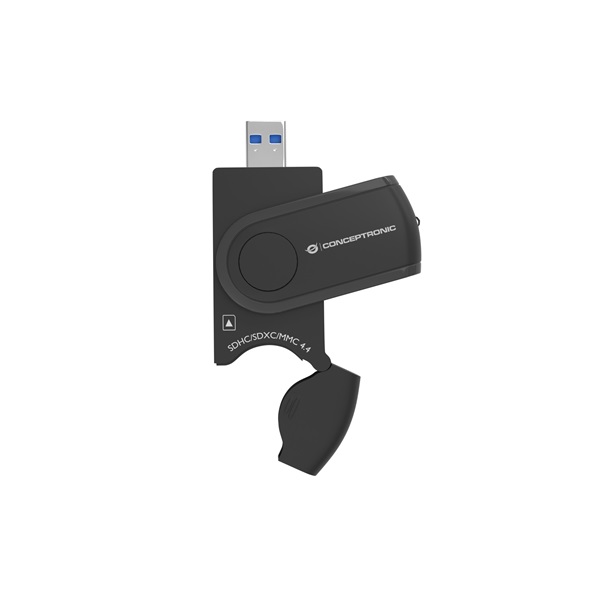 Conceptronic BIAN04B 4in1 2xSD/TF/MicroSD Kártyaolvasó Fekete Conceptronic BIAN04B 4in1 2xSD/TF/MicroSD Kártyaolvasó Fekete