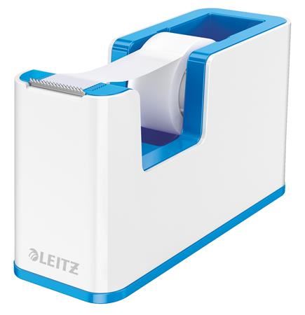 Leitz "WOW" ragasztószalag-adagoló fehér-kék (E53641036) Leitz "WOW" ragasztószalag-adagoló fehér-kék (E53641036)