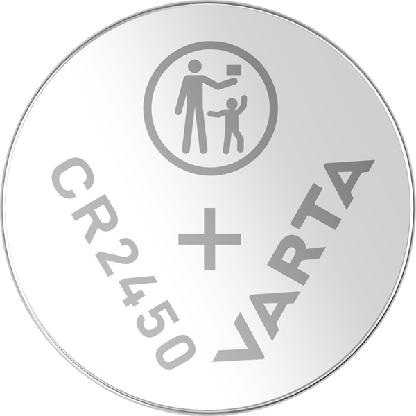 CR2450 lítium gombelem, 3 V, 560 mA, Varta BR2450, DL2450, ECR2450, KCR2450, KL2450, KECR2450, LM2450 CR2450 lítium gombelem, 3 V, 560 mA, Varta BR2450, DL2450, ECR2450, KCR2450, KL2450, KECR2450, LM2450