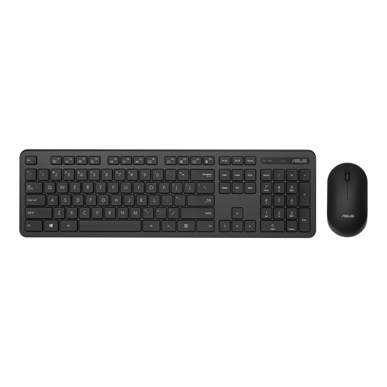 ASUS CW100 vezeték nélküli billentyűzet és egér készlet HU layout fekete ASUS CW100 vezeték nélküli billentyűzet és egér készlet HU layout fekete