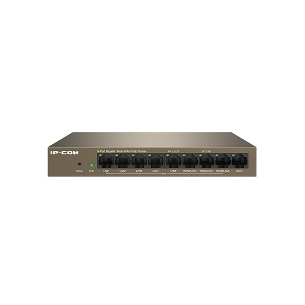 IP-COM M20-8G-PoE  9x 1Gbps  8x at/af PoE+ Router   