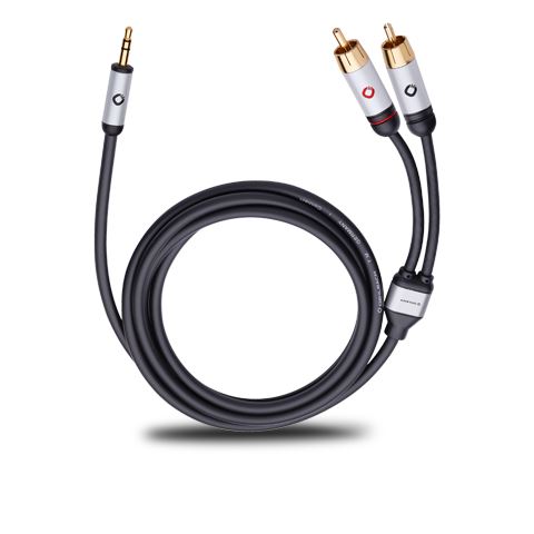 Oehlbach i Connect Jack - 2 RCA  csatlakozó 3,0m fekete (OB 60004)