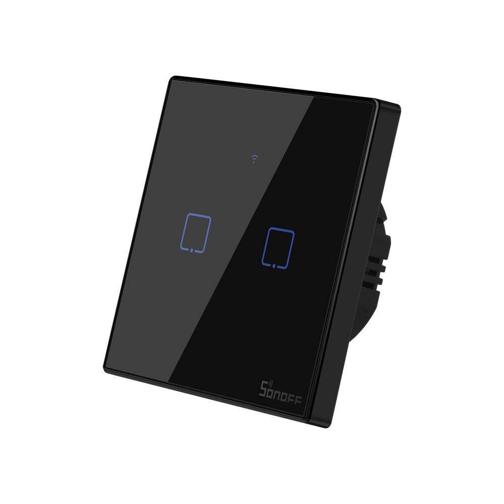 Sonoff TX T3 EU 2C Wi-Fi + RF kétgombos érintős kapcsoló fekete (SON-KAP-TXT32) Sonoff TX T3 EU 2C Wi-Fi + RF kétgombos érintős kapcsoló fekete (SON-KAP-TXT32)