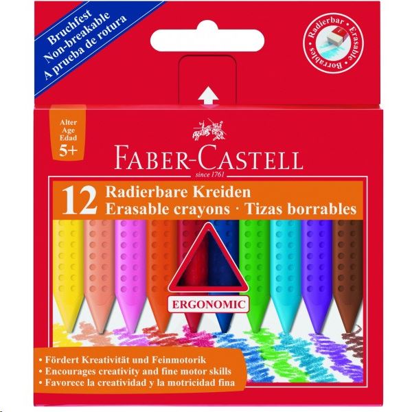 Faber-Castell Grip zsírkréta 12db-os (122520)