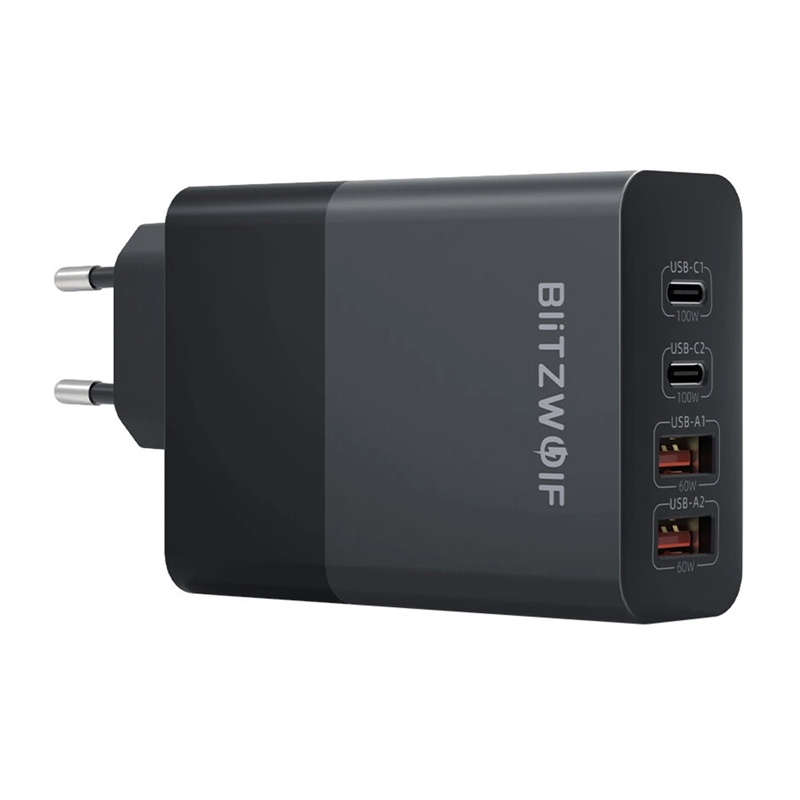 BlitzWolf BW-S29 120W-os hálózati töltő Fekete