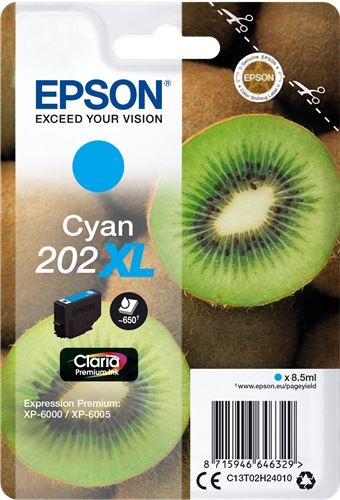 Epson 202XL Claria Premium tintapatron cián (C13T02H24010) Epson 202XL Claria Premium tintapatron cián (C13T02H24010)