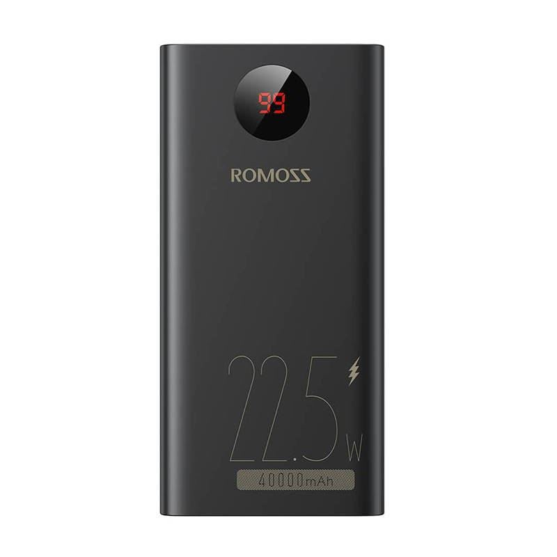 Romoss PEA40PF PEA40-152-2133H 40000mAh 22.5W Powerbank Fekete Romoss PEA40PF PEA40-152-2133H 40000mAh 22.5W Powerbank Fekete