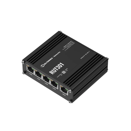 Teltonika 5xRJ45 port  USB  digitális I/O RutOS RMS router