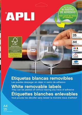 APLI 36.8x23.8 mm univerzális etikett, eltávolítható, kerekített sarkú 5500 darab (LCA03051) APLI 36.8x23.8 mm univerzális etikett, eltávolítható, kerekített sarkú 5500 darab (LCA03051)