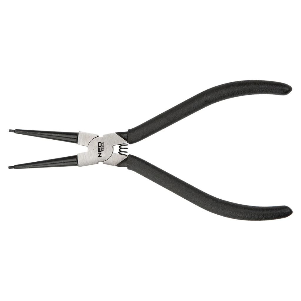 NEO Tools zégergyűrű fogó 220mm, belső, hajlított, CrMo, 40 - 100mm, csúcs diameter 2,5 - 3,0mm (01-096)