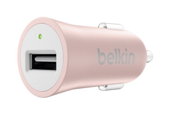 Belkin USB autós töltő Mixit Up rózsaarany (F8M730BTC00) Belkin USB autós töltő Mixit Up rózsaarany (F8M730BTC00)