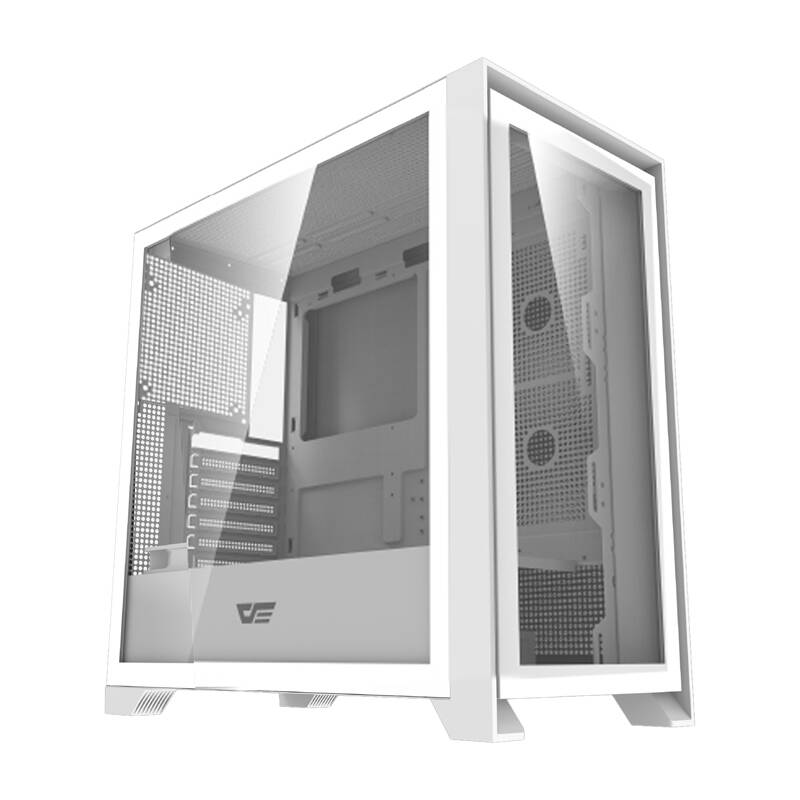 Darkflash DRX90 Glass számítógépház Fehér 