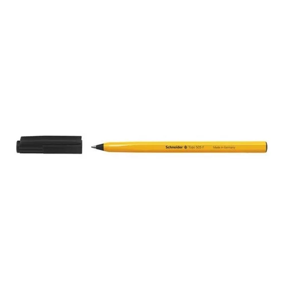 SCHNEIDER Golyóstoll 0,3mm, kupakos  TOPS 505 F, írásszín fekete