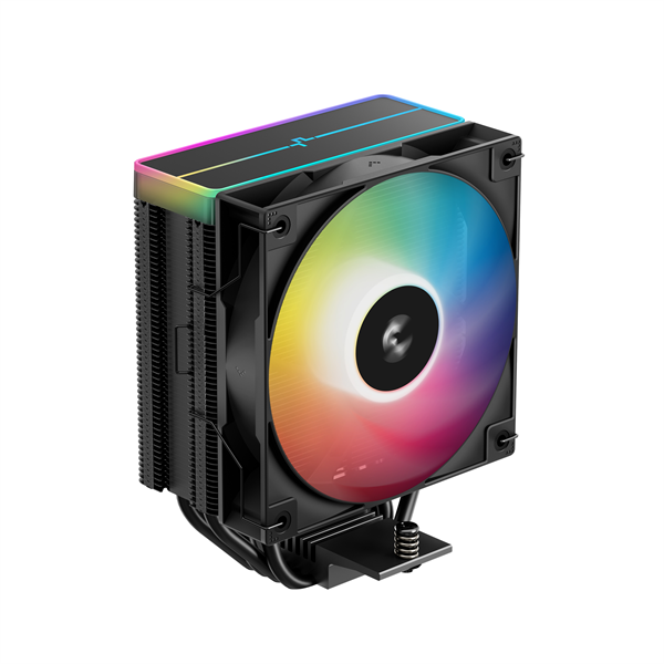 DeepCool AG400 BK ARGB V2 31,6 dB max, 128,93 m3/h 4pin csatlakozó 4 db heatpipe 12cm PWM CPU Cooler DeepCool AG400 BK ARGB V2 31,6 dB max, 128,93 m3/h 4pin csatlakozó 4 db heatpipe 12cm PWM CPU Cooler