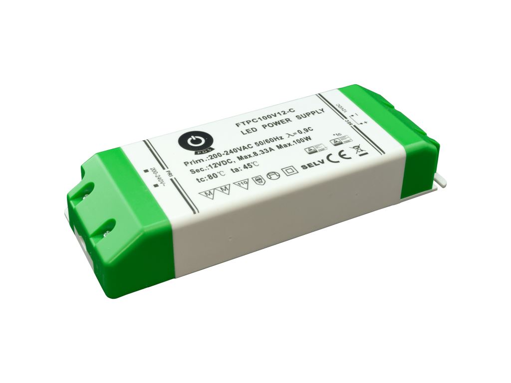 POS Power FTPC100V12-C 12V/8.33A 100W IP20 LED tápegység POS Power FTPC100V12-C 12V/8.33A 100W IP20 LED tápegység