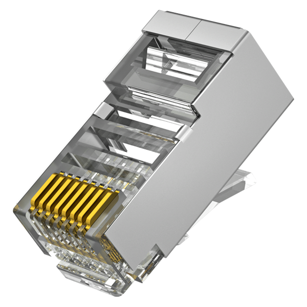 Walisec  RJ45-6S RJ45  Cat6 árnyékolt  8P8C  aranyozott 100db/csomag