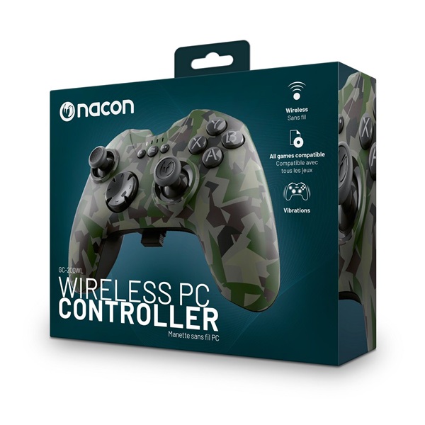 Nacon 2809124 GC-200WL vezeték nélküli Forest Camo PC kontroller Nacon 2809124 GC-200WL vezeték nélküli Forest Camo PC kontroller