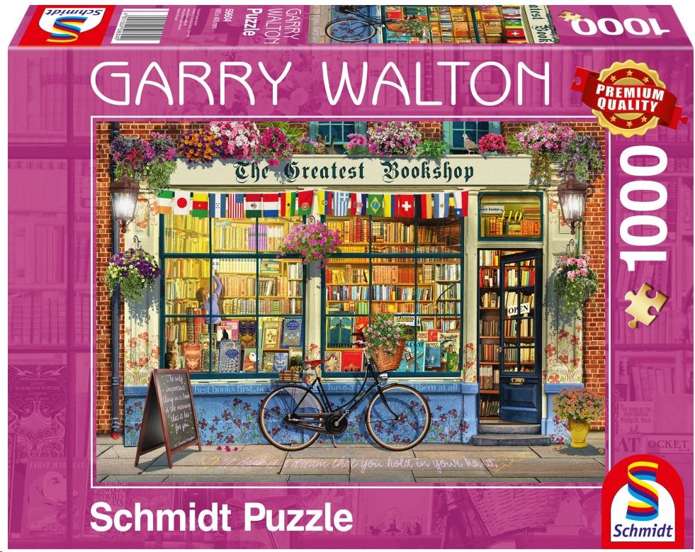 Schmidt Könyvesbolt, 1000 db-os puzzle (59604, 18545-182) Schmidt Könyvesbolt, 1000 db-os puzzle (59604, 18545-182)