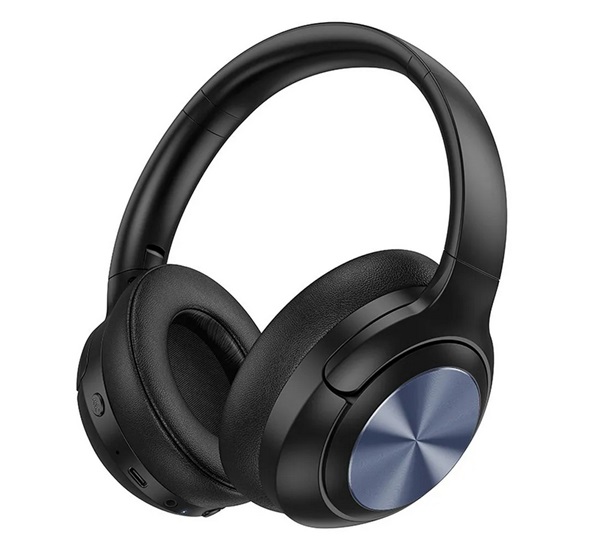 Hoco W54 bluetooth fejhallgató SZTEREO (v5.4, aktív zajszűrő, 3.5mm jack aljzat) FEKETE (W54_B)