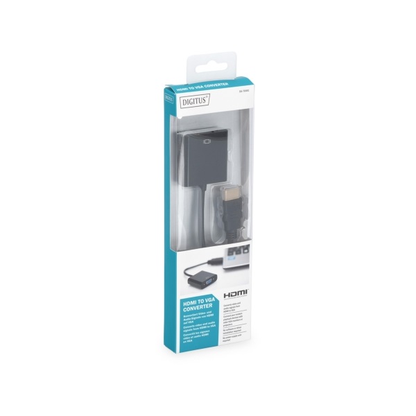 Digitus DA-70461 HDMI -> VGA átalakító fekete