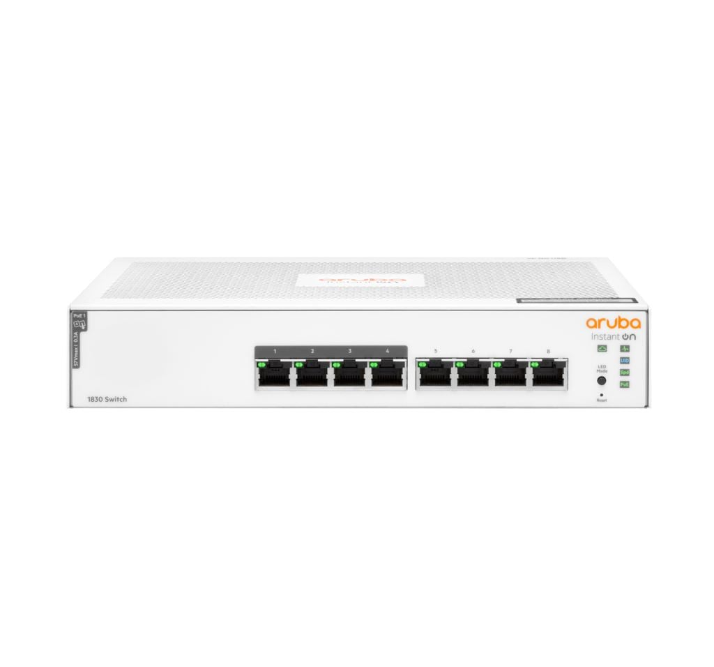 HPE Aruba Instant On 1830 8G 4p Class4 PoE 65W Switch (JL811A)