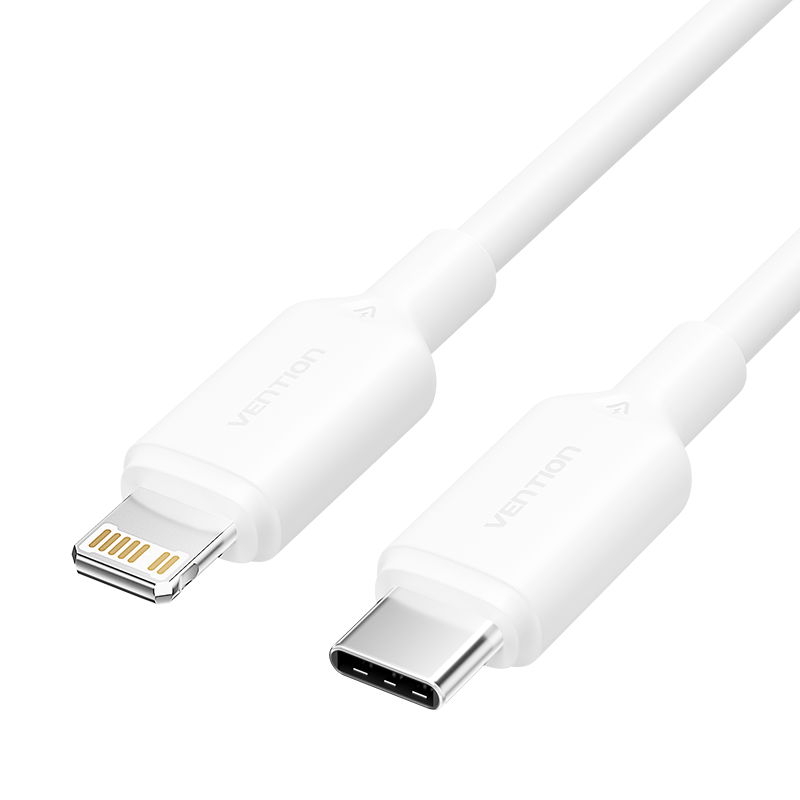 Vention USB-C 2.0 -> Lightning 3A 1m  kábel Fehér