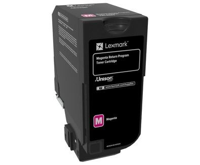 Lexmark CS720, CS725, CX725 tonerkazetta magenta (74C20M0) Lexmark CS720, CS725, CX725 tonerkazetta magenta (74C20M0)